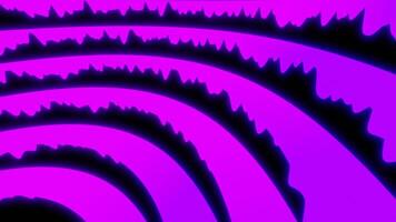 Hypnotic distortion of moving lines. Design. Part of rotating funnel with stripes. Black stripes move in rotating funnel video