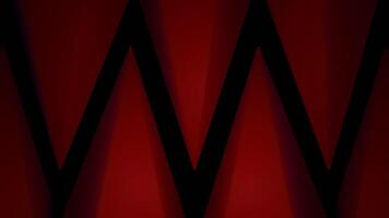 Red and purple background.Design. An abstraction in which long black lines create triangles and make movements in 3d format. video