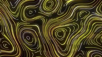 Background. Motion. White lines in the abstraction next to which yellow lines appear and move and disappear back . video