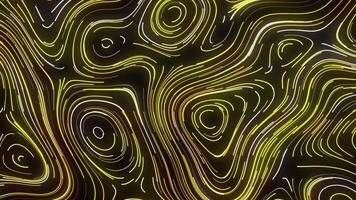 Background. Motion. White lines in the abstraction next to which yellow lines appear and move and disappear back . video
