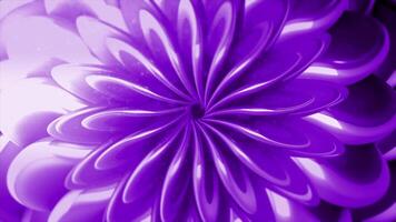 3d floral pattern changing shape. Motion. Psychedelic 3d flower changes shape of petals. Beautiful animated flower moves changing its shape video