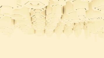 3d Columns move in waves. Design. Columns of different sizes move in waves on isolated background. Matryoshka effect with moving columns video