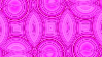 Bright hypnotic pattern with moving lines and distortions. Design. Beautiful kaleidoscopic pattern of lines with circular elements. Floral kaleidoscopic pattern with moving distortions video