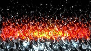 Abstract burning flame background, seamless loop. Motion. Grey and red fire with relaxing and calming effect. video