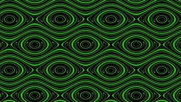 Background. Design. The green and orange background on which the circles are lit widen and narrow and create a kaleidoscope effect. video