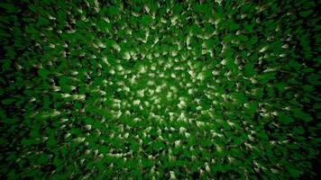 Green background in abstraction.Design. Bright details like grass in abstraction that grow and fall in 3d. video