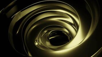 Abstract funnel with metal glow, seamless loop. Design. Spinning swirling smooth texture with a hole in the middle. video