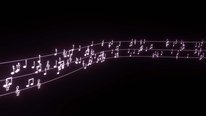 Animated Music Notes Stock Video Footage for Free Download