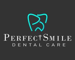 Letter PS monogram dental logo design. vector