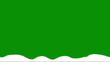 2d cartoon animation ocean waves on green background video