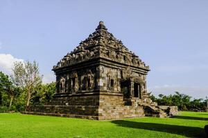 ancient temple in archaeological site in Indonesia photo