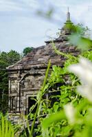 antiguo templo en arqueológico sitio en Indonesia naturaleza foto