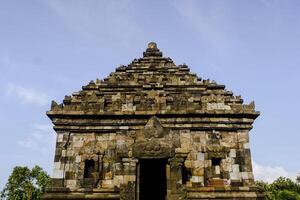 ancient temple in archaeological site in Indonesia photo