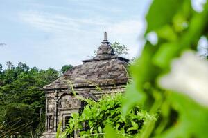 ancient temple in archaeological site in indonesia nature photo