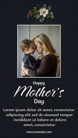 A woman holding a baby in her arms happy mother's day psd