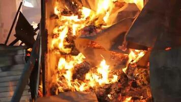 Blora, Indonesia - gennaio 9, 2024 - ngawen mercato fuoco incidente nel Blora, centrale Giava video