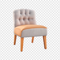 Slipper chair isolated on transparent background psd