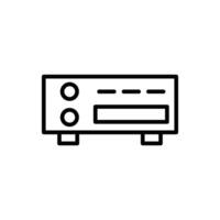 Cd Player Line Icon Design vector