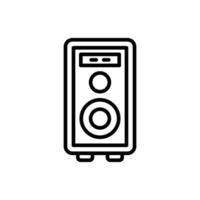 diseño de icono de línea de altavoz vector