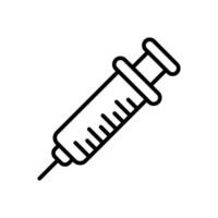 Syringe Line Icon Design vector