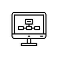 Hierarchy Line Icon Design vector