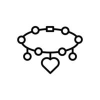 Bracelet Line Icon Design vector