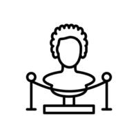 Bust Line Icon Design vector