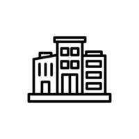 Office Building Line Icon Design vector