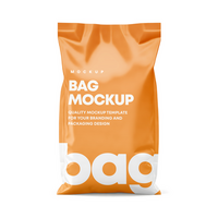 food bag and pouch mockup file psd