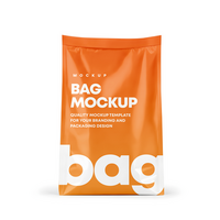 food bag and pouch mockup file psd