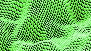 abstrakt Gittergewebe Welle Muster von bunt Partikel. Design. ziehen um oben und Nieder Textur. video