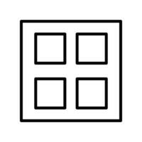 Layout Icon Line Icon Design vector