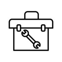 Toolboxes Line Icon Design vector