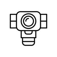 Webcam Line Icon Design vector