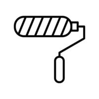 Paint Roller Line Icon Design vector