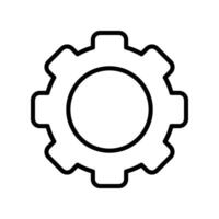 Settings Line Icon Design vector