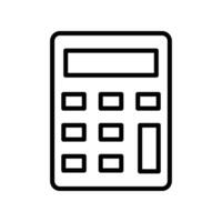 Calculator Line Icon Design vector