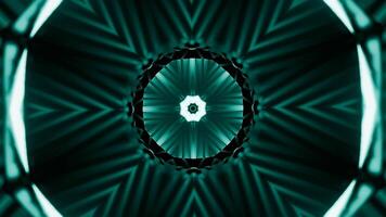 Psychedelic hypnotic digital kaleidoscopic motion background. Design. Endless corridor of fractal shapes. video