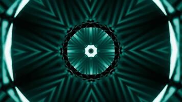 Psychedelic hypnotic digital kaleidoscopic motion background. Design. Endless corridor of fractal shapes. video