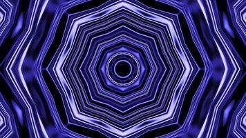 Psychedelic hypnotic digital kaleidoscopic motion background. Design. Endless corridor of fractal shapes. video