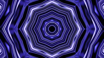 Psychedelic hypnotic digital kaleidoscopic motion background. Design. Endless corridor of fractal shapes. video