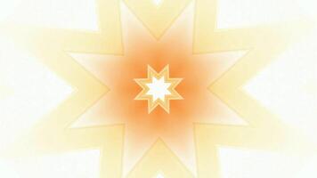 abstrakt bunt Kaleidoskop Hintergrund mit ziehen um und pulsierend Star Formen. Design. hypnotisch Kaleidoskop Muster. video