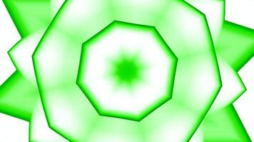 Symmetrical animated geometric colorful background. Design. Trippy abstract blurred mandala pattern. video