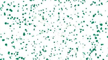Animation with bubbles rising up. Design. Cloud of small dots moving up. video