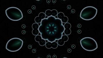 Floral moving pattern with flickering light. Design. Rapid movement of pulsating and shimmering pattern in cyber jump. Tunnel with pattern in fast stream of pulsations video