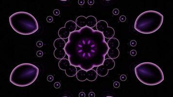 Floral moving pattern with flickering light. Design. Rapid movement of pulsating and shimmering pattern in cyber jump. Tunnel with pattern in fast stream of pulsations video