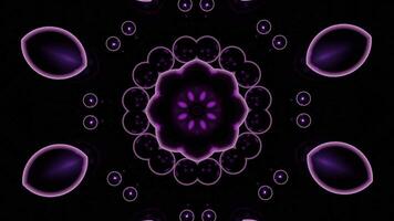 Floral moving pattern with flickering light. Design. Rapid movement of pulsating and shimmering pattern in cyber jump. Tunnel with pattern in fast stream of pulsations video