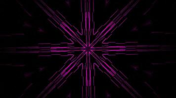 Moving hypnotic animation with pulsating tunnel. Design. Moving rays and pattern particles in tunnel hypnosis. Tunnel pattern animation with hypnotic immersion video