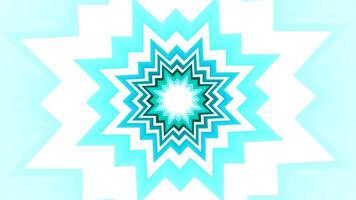 Animated tunnel with hypnotic colorful pattern. Motion. Simple card games move in hypnotic tunnel. Colorful floral or geometric animation layers in tunnel motion video