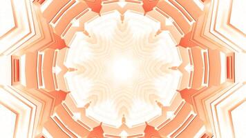 Circular tunnel with changing shape in floral. Motion. Rings and layers of moving tunnel transforming into other shapes. Tunnel transforms into various patterns in motion video